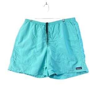 Patagonia aqua blue green Baggies 6" swim Shorts Size XL